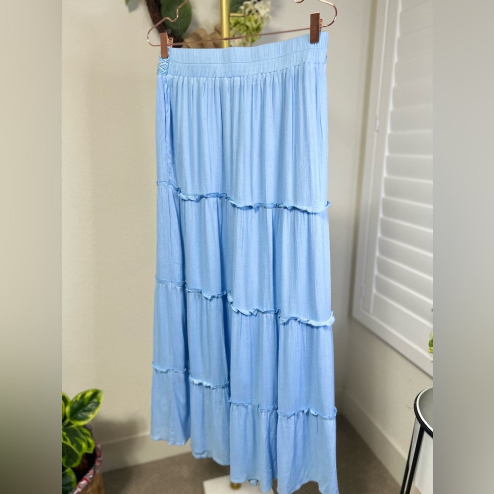 Maxi tiered skirt